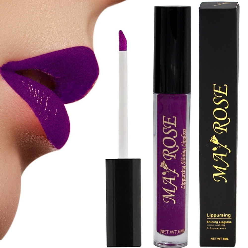 May Rose Lip Gloss Glitter Long lasting